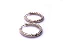 9ct Yellow Gold Twisted Sleeper Hoop Earrings