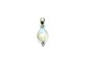 Silver Rainbow Moonstone Cabachon Pendant