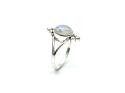 Silver Oval Catalina Moonstone Ring