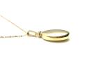 9ct Yellow Gold Oval Ashes Locket & Chain