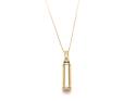 9ct Yellow Gold Cylinder Ashes Locke & Chain