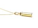 9ct Yellow Gold Cylinder Ashes Locke & Chain