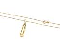 9ct Yellow Gold Cylinder Ashes Locke & Chain