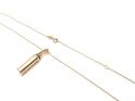 9ct Yellow Gold Cylinder Ashes Locke & Chain