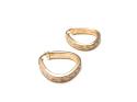 9ct Yellow Gold Greek Key Hoop Earrings