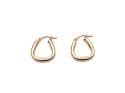 9ct Yellow Gold Traingular Hoops