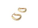 9ct Yellow Gold Traingular Hoops