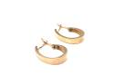 9ct Yellow Gold Oval Hoop Earrings