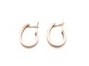 9ct Yellow Gold Oval Hoop Earrings