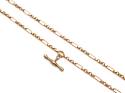 9ct Yellow Gold Figaro Chain With T-Bar