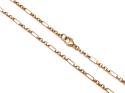 9ct Yellow Gold Figaro Chain With T-Bar