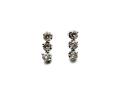 18ct Diamond 3 Stone Earrings