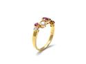 18ct Yellow Gold Ruby & Diamond Eternity Ring