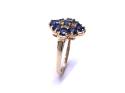 9ct Sapphire & Yellow Diamond Ring