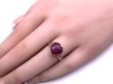 9ct Malagasy Ruby & Zircon Heart Ring