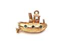 9ct Yellow Gold Tug Boat Charm