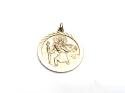 9ct Yellow Gold St Christopher Pendant