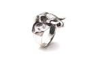 Silver Elephant Head Ring