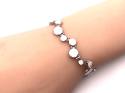 Silver White Opalique Rubover Bracelet