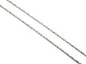 9ct White Gold Hayseed Chain