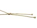 9ct Yellow Gold Lariat Spiga Necklet