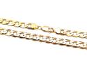 9ct Yellow Gold Flat Curb Chain 20 inch