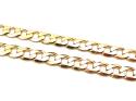 9ct Yellow Gold Flat Curb Chain 20 inch