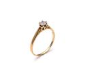 18ct Yellow Gold Diamond Solitaire Ring