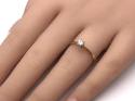 18ct Yellow Gold Diamond Solitaire Ring