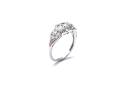 9ct White Gold Diamond 3 Stone Ring