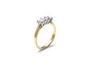 18ct Yellow Gold Diamond 3 Stone Ring