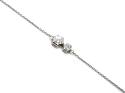 9ct White Gold Laboratory Grown Diamond Bracelet