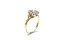 18ct Yellow Gold Diamond Cluster Ring