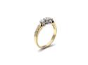 18ct Yellow Gold Diamond 3 Stone Ring