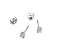 18ct White Gold Diamond Stud Earrings