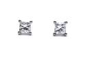 18ct White Gold Diamond Stud Earrings