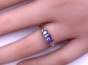 9ct Tanzanite & Diamond Ring