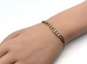 9ct Yellow Gold Figaro Bracelet 7 3/4