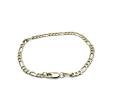 9ct Yellow Gold Figaro Bracelet 7 1/2