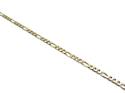 9ct Yellow Gold Figaro Bracelet 7 1/2