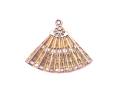 9ct Yellow Gold Fan Charm