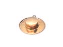 9ct Yellow Gold Boater Hat Charm