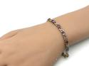 9ct Amethyst & Diamond Bracelet