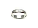 9ct White Gold Plain Wedding Ring