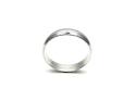 9ct White Gold Plain Wedding Ring