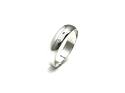 9ct White Gold Plain Wedding Ring