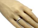 9ct White Gold Plain Wedding Ring