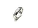 9ct White Gold Patterned Wedding Ring