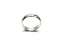 9ct White Gold Patterned Wedding Ring