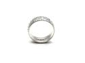 9ct White Gold Patterned Wedding Ring